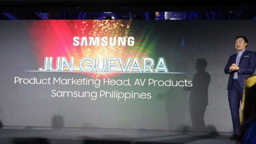 Jun Guevara, Product Marketing Head for AV Products of Samsung Philippines