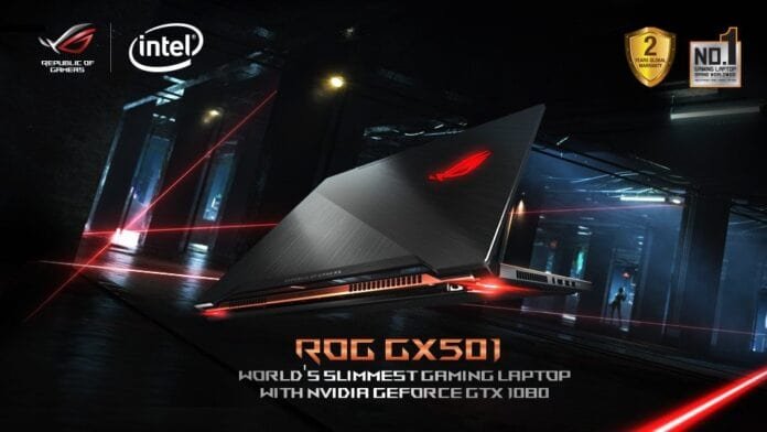 ROG GX501 - World's Slimmest Gaming Laptop with NVIDIA GeForce GTX 1080 ASUS ROG GX501 - World's Slimmest Gaming Laptop with NVIDIA GeForce GTX 1080